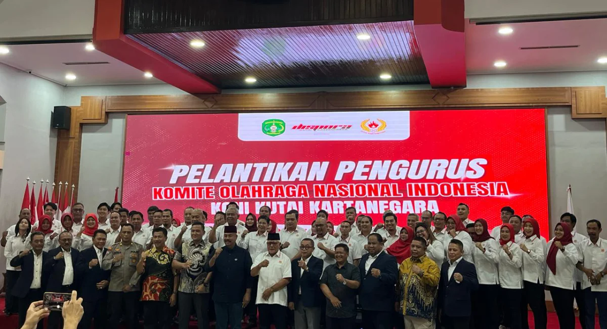 Bupati Kukar Hadiri Pelantikan Pengurus KONI Kukar Periode 2023-2027